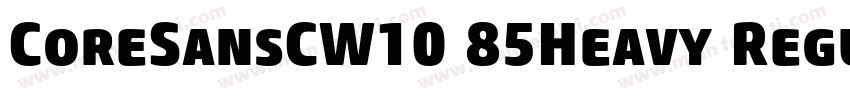 CoreSansCW10 85Heavy Regular字体转换